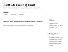 Tablet Screenshot of nlvchurchofchrist.com